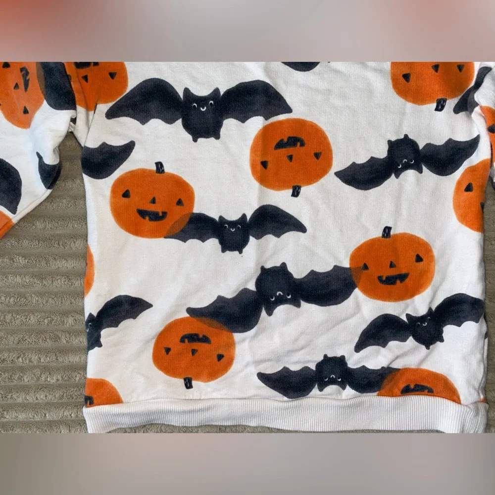 🎃 Carters Halloween Pumpkin Bat Top - Size 6/6X